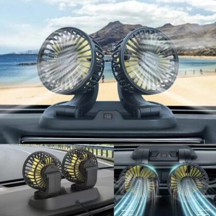 Dual Head Fan 360 – Car Dashboard Fan