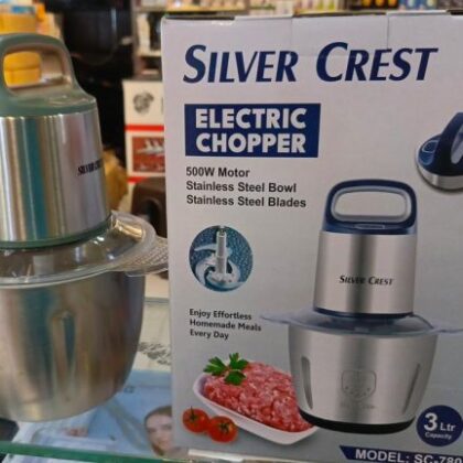 Silver Crest Electric Stainless Steel Meat Chopper