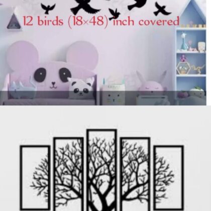 Tree Wall Art & Wooden Birds