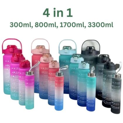 Water Bottles Pack of 4